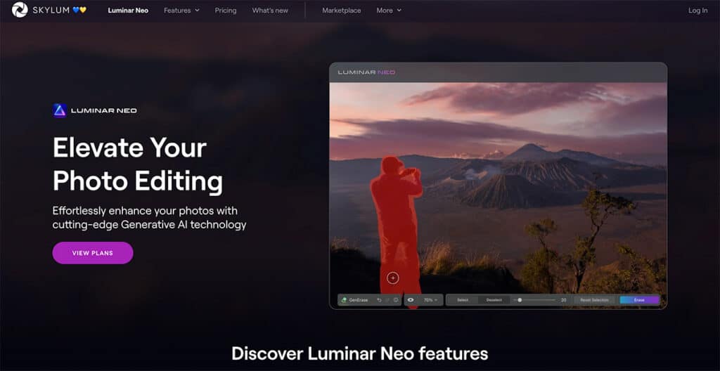 Luminar Neo: סקירת תכונות, יתרונות ועוד - עמוד הבית