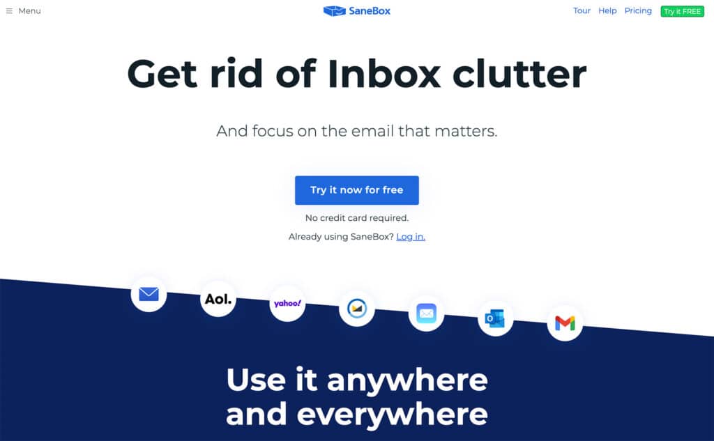 Sanebox הוא עוזר אימייל מבוסס AI לשמירה על סדר בתיבה